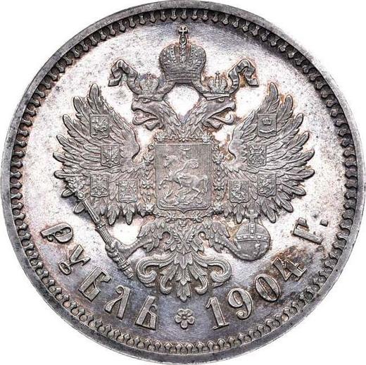 Reverso 1 rublo 1904 (АР) - valor de la moneda de plata - Rusia, Nicolás II