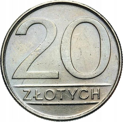 Reverse 20 Zlotych 1984 MW - Poland, Peoples Republic