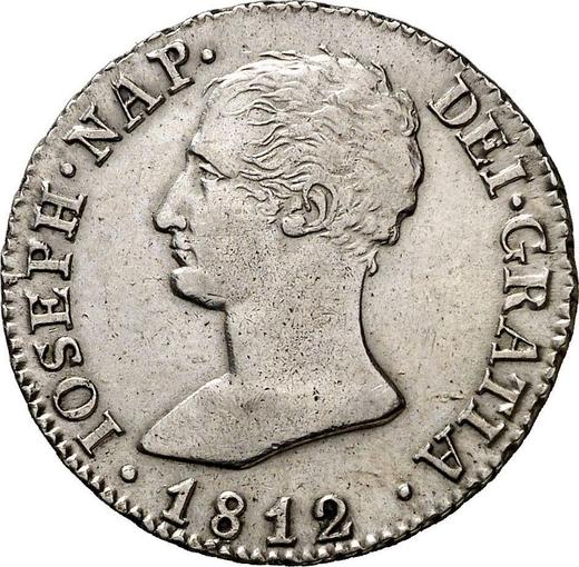 Awers monety - 4 reales 1812 M AI - cena srebrnej monety - Hiszpania, Józef Bonaparte