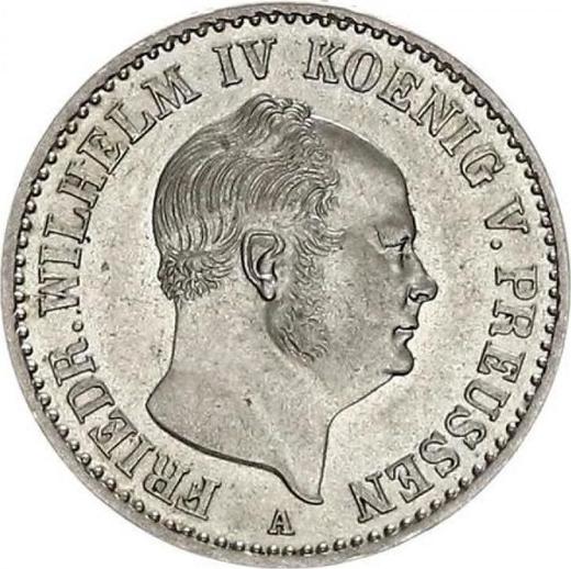 Anverso 1/6 tálero 1856 A - valor de la moneda de plata - Prusia, Federico Guillermo IV