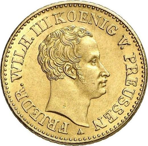 Аверс монеты - Фридрихсдор 1838 года A - цена золотой монеты - Пруссия, Фридрих Вильгельм III