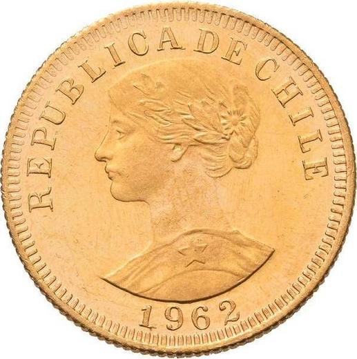 Аверс монеты - 50 песо 1962 года So - цена золотой монеты - Чили, Республика
