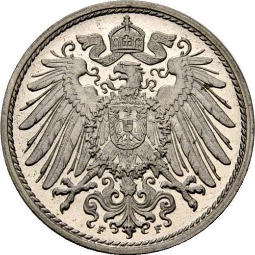 Reverso 10 Pfennige 1909 F "Tipo 1890-1916" - valor de la moneda  - Alemania, Imperio alemán