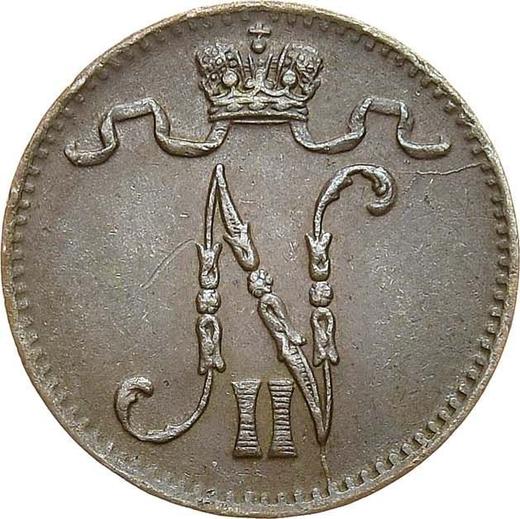 Аверс монеты - 1 пенни 1901 года - цена  монеты - Финляндия, Великое княжество