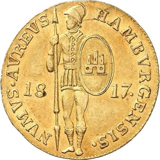 Аверс монеты - Дукат 1817 года - цена  монеты - Гамбург, Вольный город