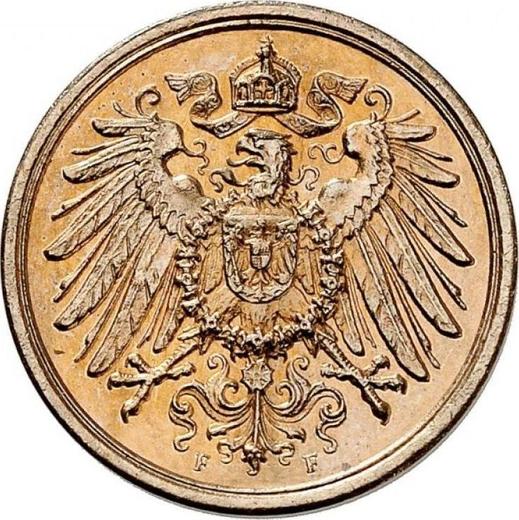 Reverse 2 Pfennig 1908 F "Type 1904-1916" -  Coin Value - Germany, German Empire