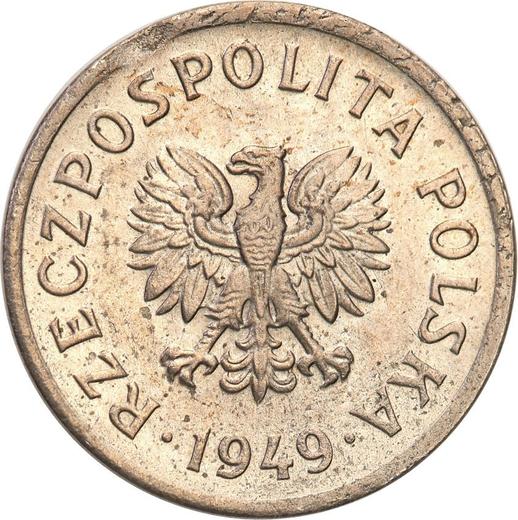 Аверс монеты - Пробные 10 грошей 1949 года Медно-никель - цена  монеты - Польша, Народная Республика