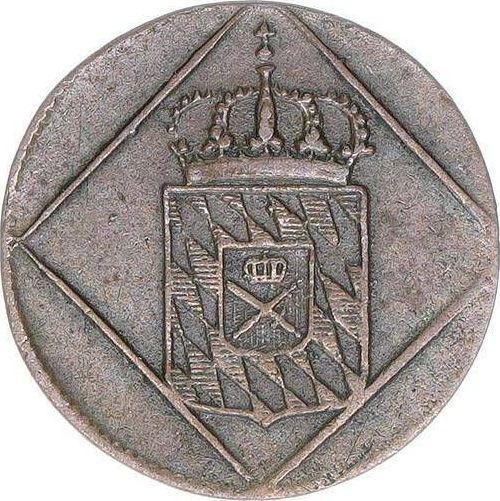 Awers monety - 1 halerz 1825 - cena  monety - Bawaria, Maksymilian I