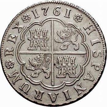 Reverso 4 reales 1761 M JP - valor de la moneda de plata - España, Carlos III