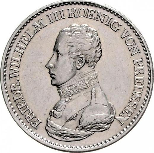 Аверс монеты - Талер 1819 года D - цена серебряной монеты - Пруссия, Фридрих Вильгельм III