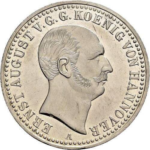 Аверс монеты - Талер 1839 года A - цена серебряной монеты - Ганновер, Эрнст Август