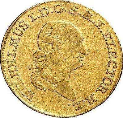 Аверс монеты - 5 талеров 1805 года F - цена золотой монеты - Гессен-Кассель, Вильгельм I