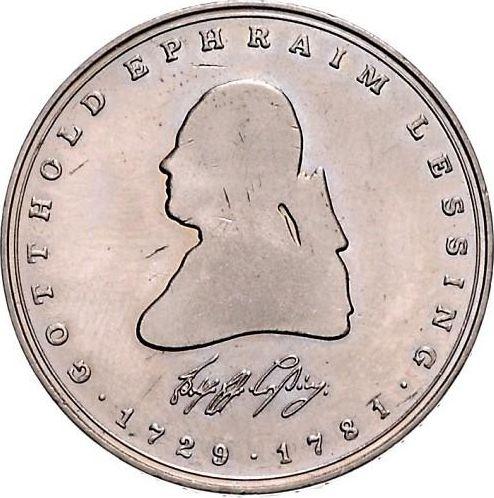 Аверс монеты - 5 марок 1981 года J "Лессинг" Малый вес - цена  монеты - Германия, ФРГ