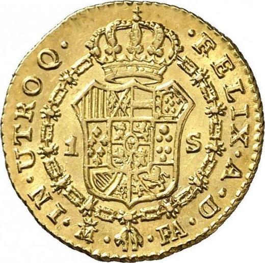 Reverse 1 Escudo 1807 M FA - Spain, Charles IV
