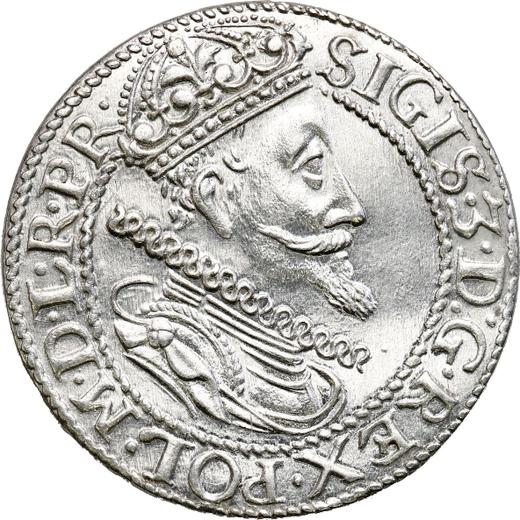 Awers monety - Ort (18 groszy) 1613 "Gdańsk" - cena srebrnej monety - Polska, Zygmunt III