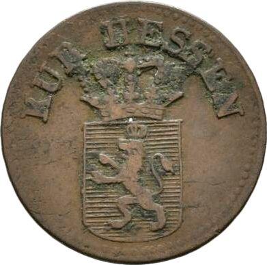 Аверс монеты - 1/4 крейцера 1825 года - цена  монеты - Гессен-Кассель, Вильгельм II