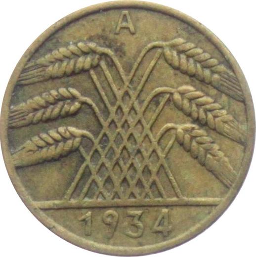 Reverso 10 Reichspfennigs 1934 A - valor de la moneda  - Alemania, República de Weimar