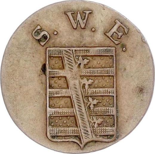 Avers 1 1/2 Pfennig 1830 - Münze Wert - Sachsen-Weimar-Eisenach, Carl Friedrich
