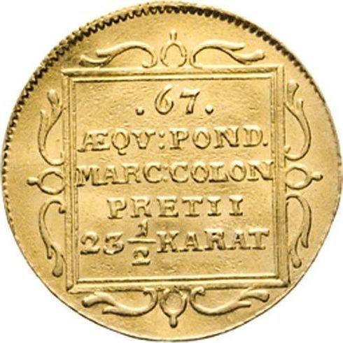 Реверс монеты - Дукат 1815 года - цена  монеты - Гамбург, Вольный город