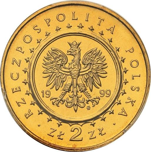 Anverso 2 eslotis 1999 MW RK "Palacio de Potocki en Radzyn Podlaski" - valor de la moneda  - Polonia, República moderna