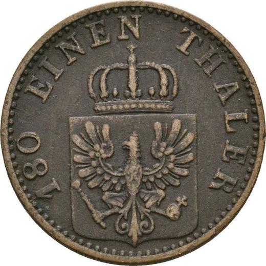 Аверс монеты - 2 пфеннига 1867 года A - цена  монеты - Пруссия, Вильгельм I