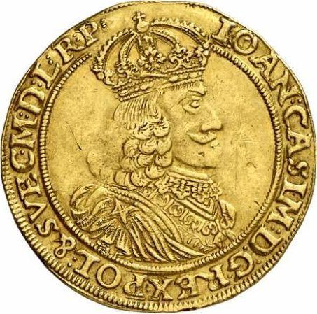 Аверс монеты - 2 дуката 1652 года AT "Тип 1652-1661" - цена золотой монеты - Польша, Ян II Казимир