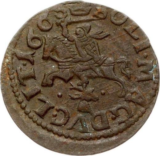 Reverse Schilling (Szelag) 1665 GFH "Lithuanian Boratynka" Deer head -  Coin Value - Poland, John II Casimir
