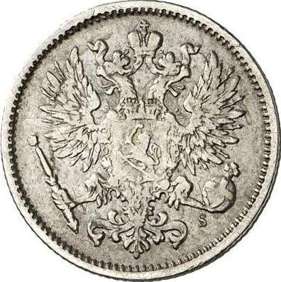 Аверс монеты - 50 пенни 1876 года S - цена серебряной монеты - Финляндия, Великое княжество