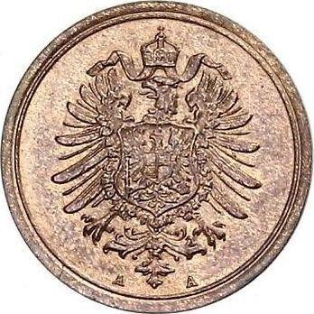Reverso 1 Pfennig 1885 A "Tipo 1873-1889" - valor de la moneda  - Alemania, Imperio alemán