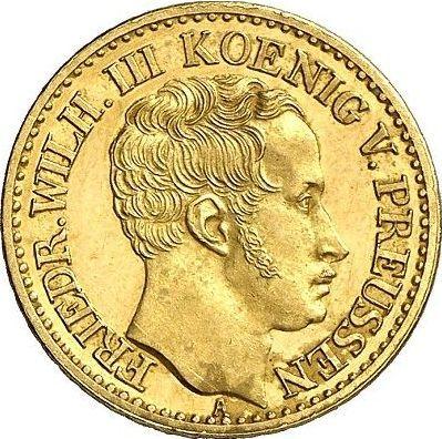Awers monety - 1/2 friedrich d'or 1840 A - cena złotej monety - Prusy, Fryderyk Wilhelm III