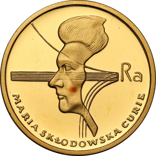 Reverso 2000 eslotis 1979 MW "Maria Skłodowska-Curie" Oro - valor de la moneda de oro - Polonia, República Popular