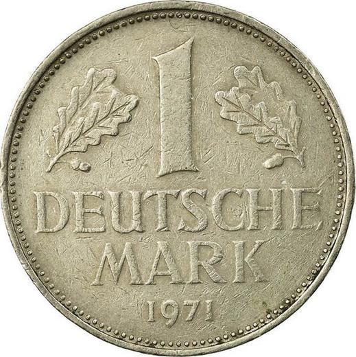 Anverso 1 marco 1971 G - valor de la moneda  - Alemania, RFA