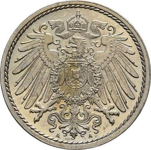 Reverso 5 Pfennige 1910 A "Tipo 1890-1915" - valor de la moneda  - Alemania, Imperio alemán
