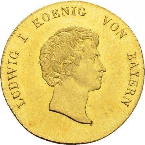 Awers monety - Dukat 1830 "Typ 1826-1835" - cena złotej monety - Bawaria, Ludwik I
