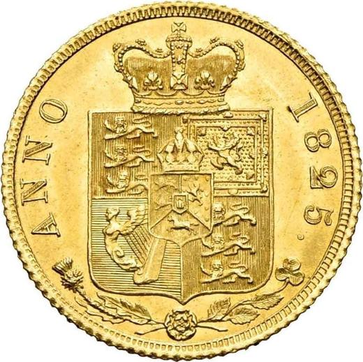 Reverso Medio soberano 1825 BP - valor de la moneda de oro - Gran Bretaña, Jorge IV