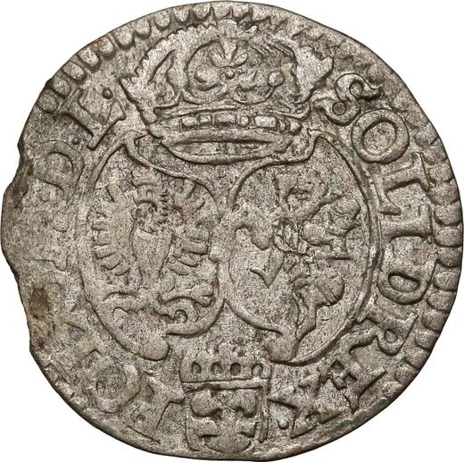 Rewers monety - Szeląg 1593 IF "Mennica olkuska" - cena srebrnej monety - Polska, Zygmunt III