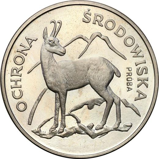 Реверс монеты - Пробные 100 злотых 1979 года MW "Серна" Никель - цена  монеты - Польша, Народная Республика