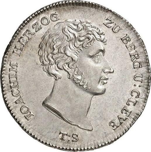 Аверс монеты - Талер 1806 года T.S. - цена серебряной монеты - Берг, Иоахим Мюрат