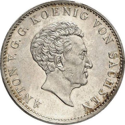Anverso Tálero 1831 S "Minero" - valor de la moneda de plata - Sajonia, Antonio