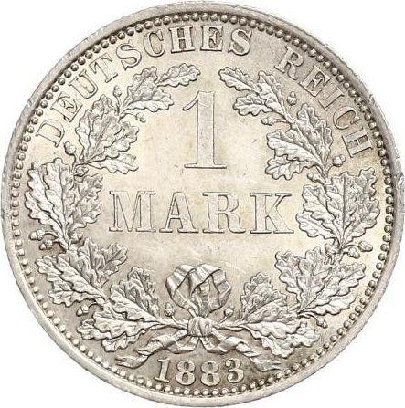Аверс монеты - 1 марка 1883 года A "Тип 1873-1887" - цена серебряной монеты - Германия, Германская Империя