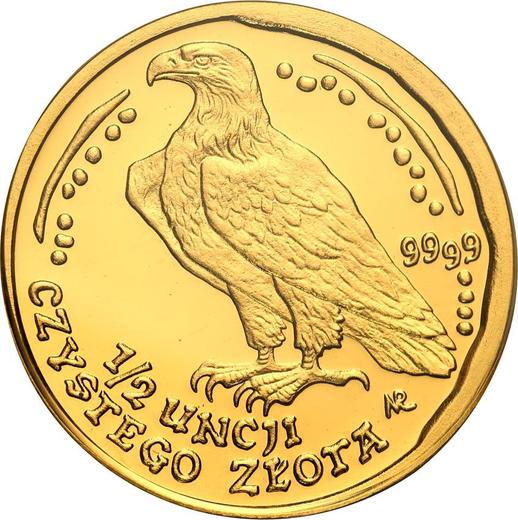 Reverso 500 eslotis 1998 MW NR "Pigargo europeo" - valor de la moneda de oro - Polonia, República moderna