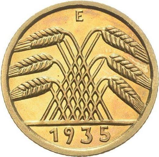Реверс монеты - 5 рейхспфеннигов 1935 года E - цена  монеты - Германия, Bеймарская республика