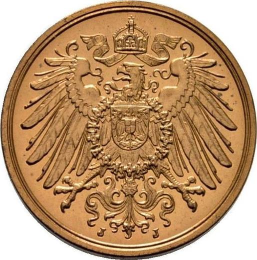 Реверс монеты - 2 пфеннига 1913 года J "Тип 1904-1916" - цена  монеты - Германия, Германская Империя