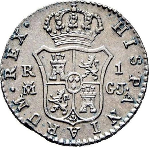 Reverso 1 real 1815 M GJ - valor de la moneda de plata - España, Fernando VII
