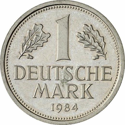 Obverse 1 Mark 1984 G -  Coin Value - Germany, FRG