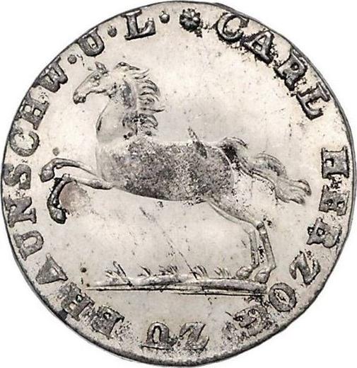 Obverse 1/12 Thaler 1824 CvC - Silver Coin Value - Brunswick-Wolfenbüttel, Charles II