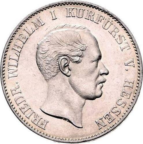 Аверс монеты - Талер 1865 года C.P. - цена серебряной монеты - Гессен-Кассель, Фридрих Вильгельм I
