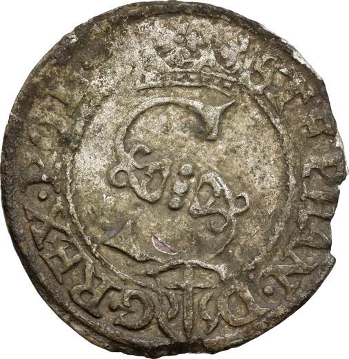 Аверс монеты - Шеляг 1581 года "Тип 1580-1586" - цена серебряной монеты - Польша, Стефан Баторий