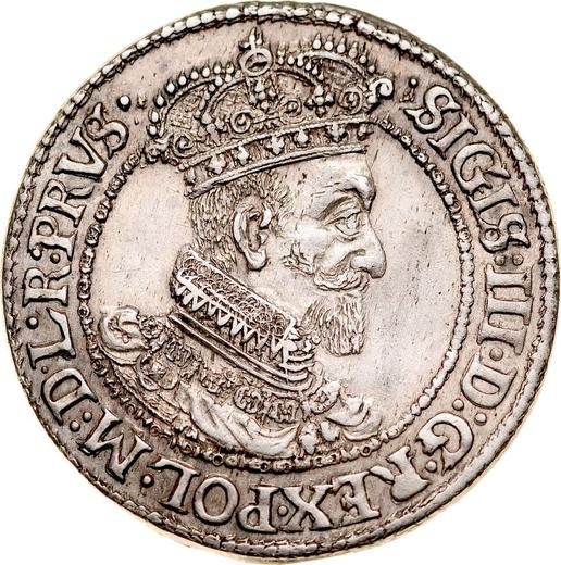 Awers monety - Ort (18 groszy) 1621 SB "Gdańsk" - cena srebrnej monety - Polska, Zygmunt III