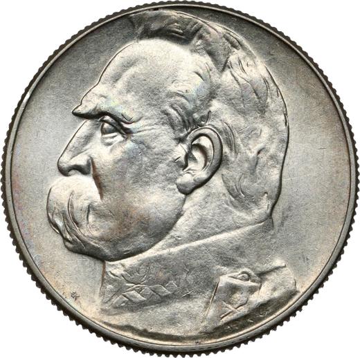 Rewers monety - 5 złotych 1934 "Józef Piłsudski" - cena srebrnej monety - Polska, II Rzeczpospolita